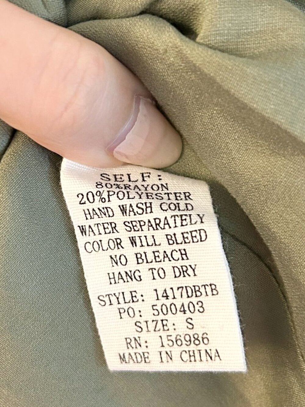 Baltic Born Annalisa Midi Dress in Olive Green Size S NWOT - Picture 8 of 11